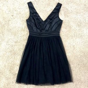 Black tulle dress